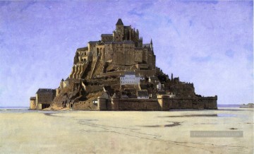 Mont Saint Michel paysage luminisme William Stanley Haseltine Peinture à l'huile